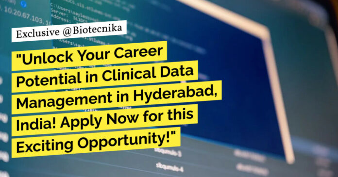Clinical Data Management Job