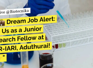 ICAR-IARI BTech Biotech JRF Position Available - Apply Now