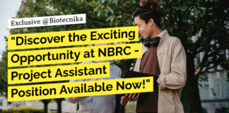 NBRC Agricultural Sciences Project Assistant Position Available Now!