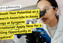 Research Associate in Assay Biology