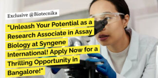Research Associate in Assay Biology
