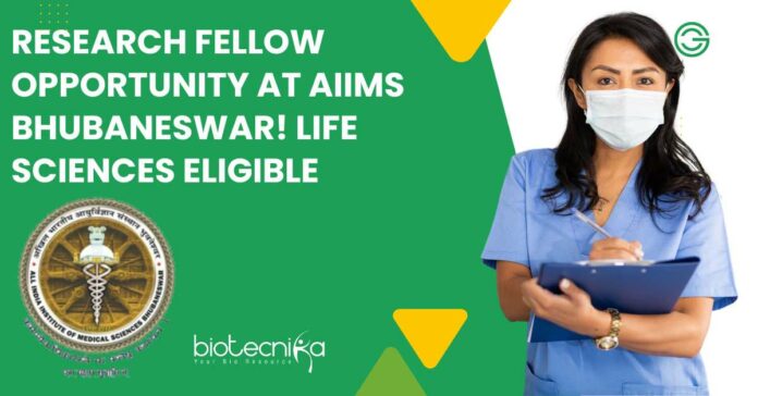 Research Fellow at AIIMS Bhubaneswar!