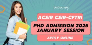AcSIR CSIR-CFTRI 2025 Admissions PhD