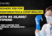 Bioinformatics Freshers Job