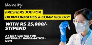 Bioinformatics Freshers Job