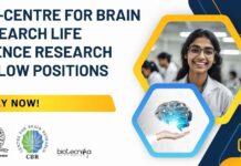 IISc-CBR Life Science Fellows Job
