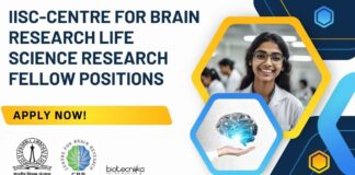 IISc-CBR Life Science Fellows Job