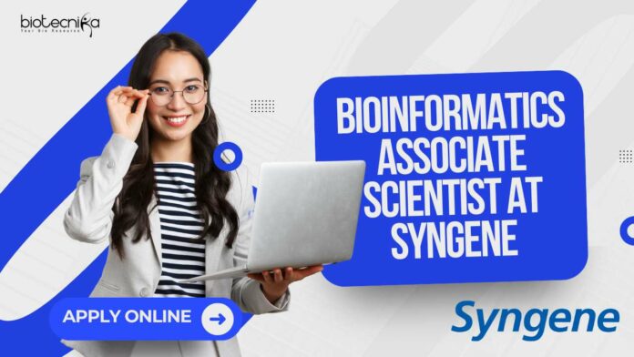 Bioinformatics Associate Scientist at Syngene