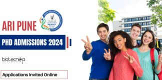 ARI Pune PhD Admissions 2024