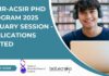 CBMR-ACSIR PhD Program 2025 January Session – Applications Invited CBMR-ACSIR PhD Program 2025