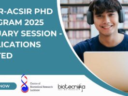 CBMR-ACSIR PhD Program 2025