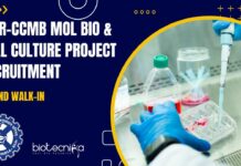 CSIR-CCMB Mol Bio Project Recruitment