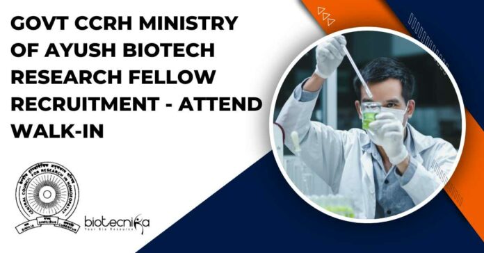 CCRH Biotech Research Fellow Recruitment