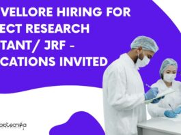 CMC Vellore Hiring For Project Research