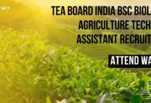 Tea Board India BSc Biology