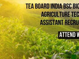 Tea Board India BSc Biology