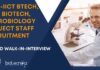 CSIR-IICT BTech, MSc Biotech, Microbiology Project Staff Recruitment – Attend Walk-In-Interview CSIR-IICT Project Staff Recruitment