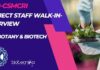 CSMCRI Project Staff Walk-in-Interview