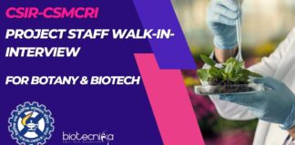 CSMCRI Project Staff Walk-in-Interview