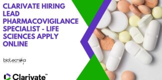 Clarivate Hiring Lead Pharmacovigilance