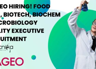 DIAGEO Quality Executive Openings