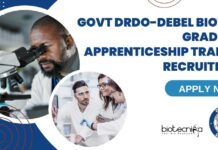 DRDO-DEBEL Biotech Graduate Apprenticeship Trainees