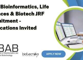 IBAB Life Sciences JRF Recruitment