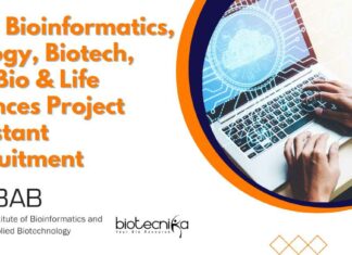 IBAB Bioinformatics Project Assistant Recruitment