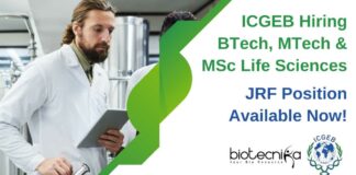 ICGEB Life Science Vacancies