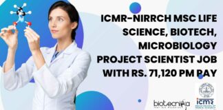 ICMR-NIRRCH Project Scientist Vacancies