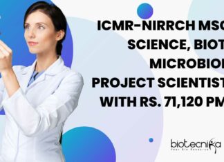 ICMR-NIRRCH Project Scientist Vacancies