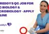 Dr Reddy’s QC Job For BS Biology & Microbiology – Apply Online Dr Reddy's QC Job For BS Biology