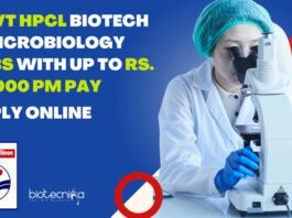 HPCL Biotech Microbiology Jobs