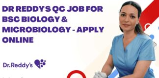 Dr Reddy's QC Job For BS Biology