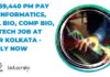 Rs. 69,440 pm Pay Bioinformatics, Mol Bio, Comp Bio, Biotech Job at IISER Kolkata – Apply Now IISER Kolkata Project Scientist Job