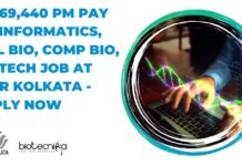 IISER Kolkata Project Scientist Job