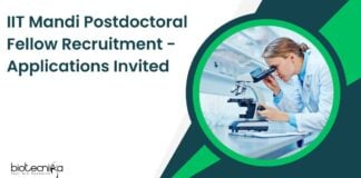 IIT Mandi Postdoctoral Fellow Recruitment