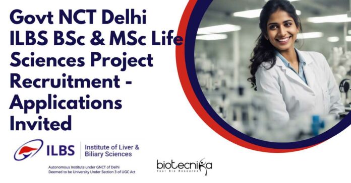 ILBS Delhi Govt Vacancies