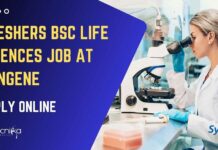 Freshers BSc Life Sciences Job at Syngene