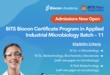 BITS Biocon Certificate Program in Applied Industrial Microbiology New