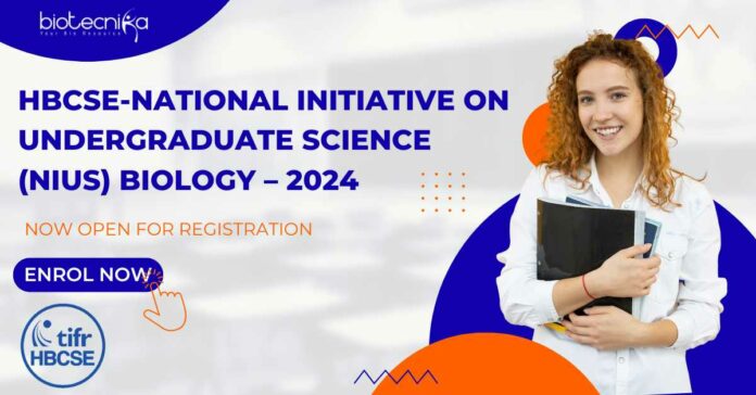 HBCSE-NIUS Biology 2024 Admissions Open