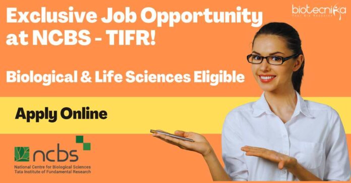 Job Opportunity at NCBS-TIFR!