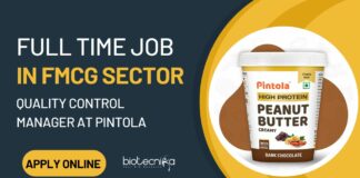 Full Time Job in FMCG Sector