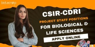 CSIR-CDRI Biological Sciences Project