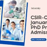 CCMB 2025 PhD Admissions January Session