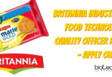 Britannia Industries Food Technology Quality