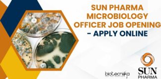 Sun Pharma Microbiology Officer