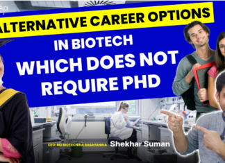 Alternate Biotech Career Options Which Do Not Require PhD! Alternate Biotech Career Options