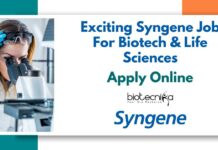 Syngene Job For Biotech