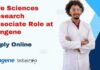 Life Sciences Research Associate Role at Syngene – Apply Now! Syngene Research Vacancies